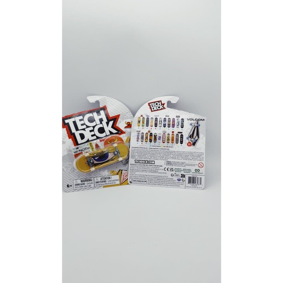 Toy Machine Yellow Mad Eye Tech Deck Fingerboard NIB 2 Pack - Picture 2 of 2